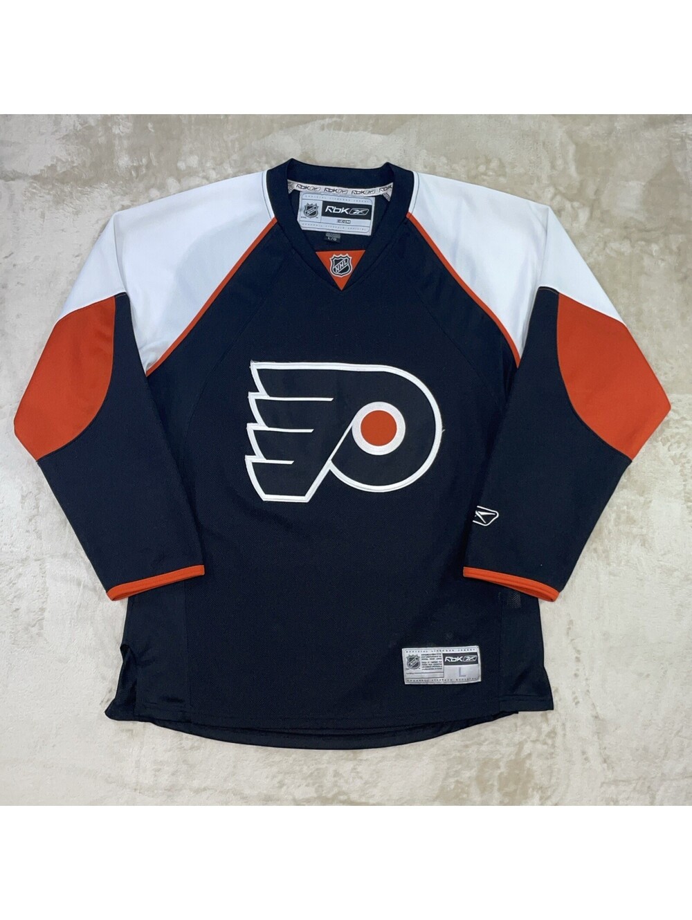 Reebok CCM NHL Philadelphia Flyers Stitched Alternate Black Hockey Jersey Mens L